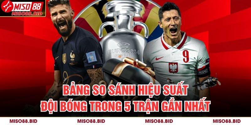 Kèo Hòa Đồng Banh Là Gì? Cách Chơi Hiệu Quả Tại MISO88 4 Bảng so sánh hiệu suất đội bóng trong 5 trận gần nhất