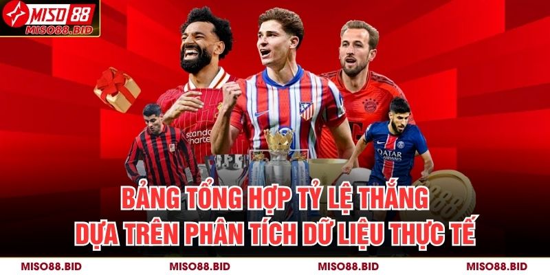 Kèo Lựa MISO88 – Phân Tích Chuẩn Xác Và Chiến Lược Hiệu Quả 4 Bảng tổng hợp tỷ lệ thắng dựa trên phân tích dữ liệu thực tế